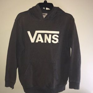 Boys Vans Hoodie X-large Gray